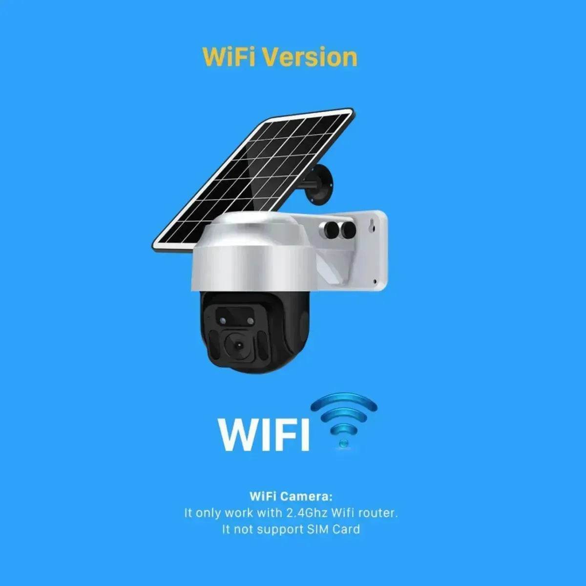 Solar Powered Wireless WiFi Surveillance Camera - Velora