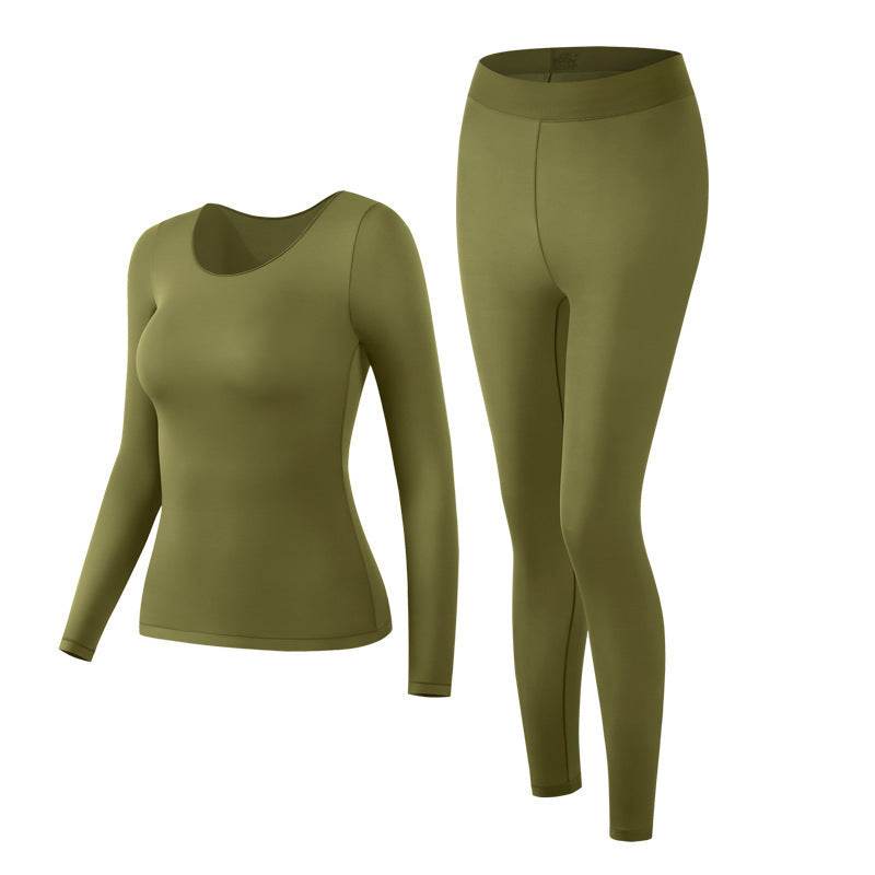 Hyaluronic Acid Moisturizing Warm Long Sleeves Trousers Heating And Warm-keeping Suit Women - Velora