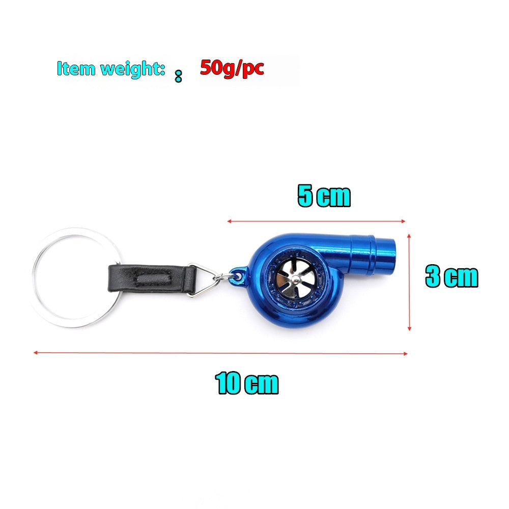 Car Turbo Whistle Modeling Simulation Alloy Metal Keychains