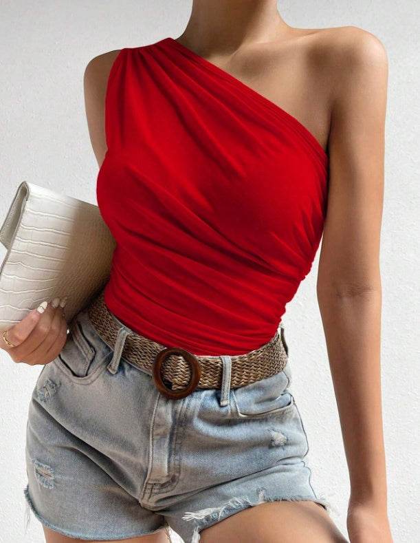 Summer Casual Polyester Short-sleeved Blouse For Women - Velora