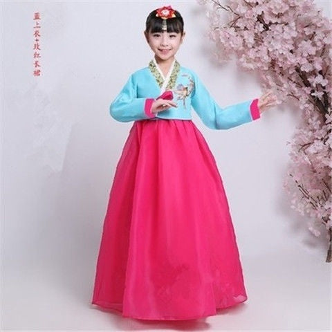 Clothing Korean Photography Children's Minority Performance Girls Dance Costume Hanbok