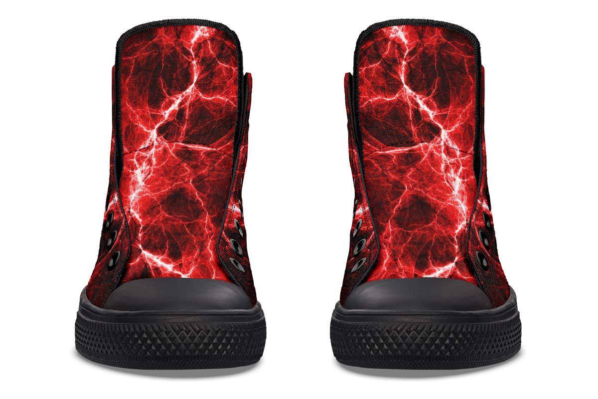 Printed Couple High Top Canvas Shoes - Velora