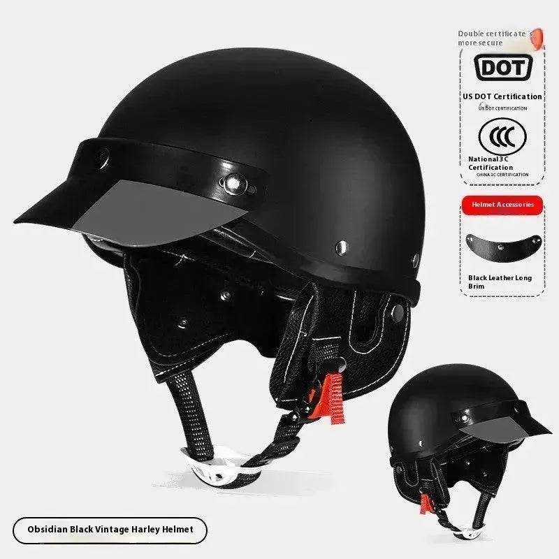 3C Certified Electric Sports Motorcycle Bike Retro Helmet Men And Women - Velora