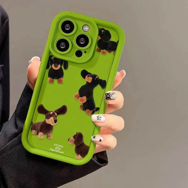 Cream Sausage Dog Phone Case - Velora