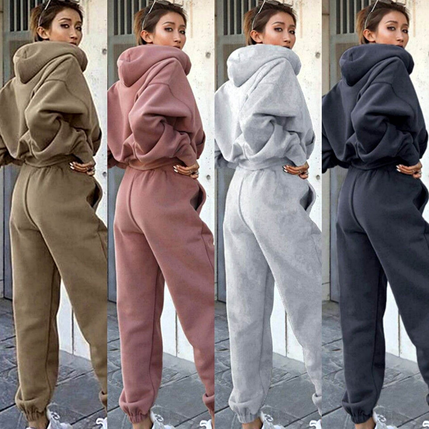 New Style Autumn And Winter Women's New Casual Hoodie Coat Sports Suit - Velora