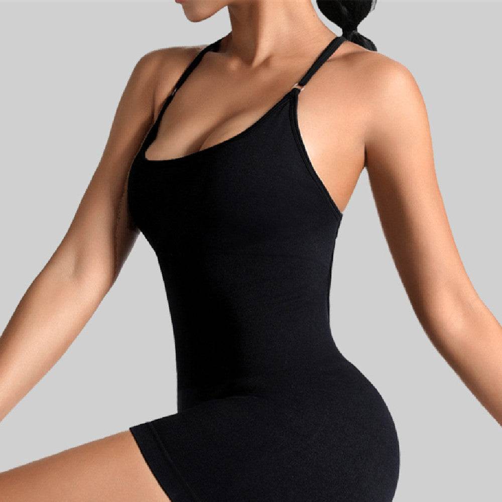 Women's Fashion Seamless Thread Yoga Jumpsuit - Velora