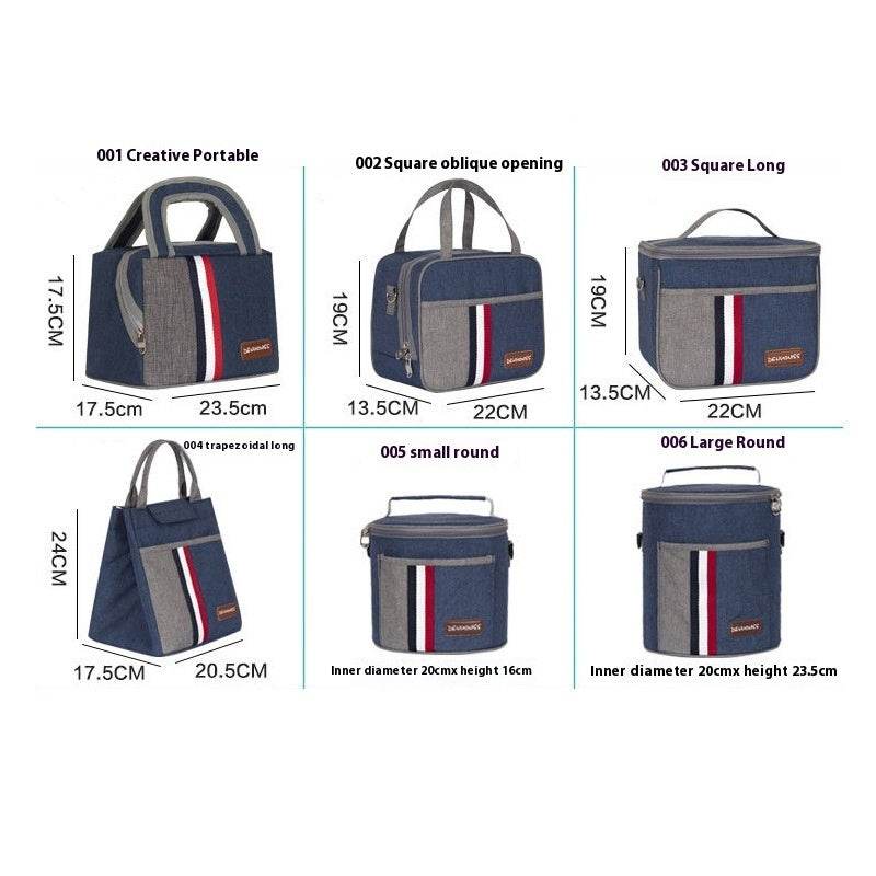 Women Fashion Thermal Insulated Denim Work Lunch Bag - Velora