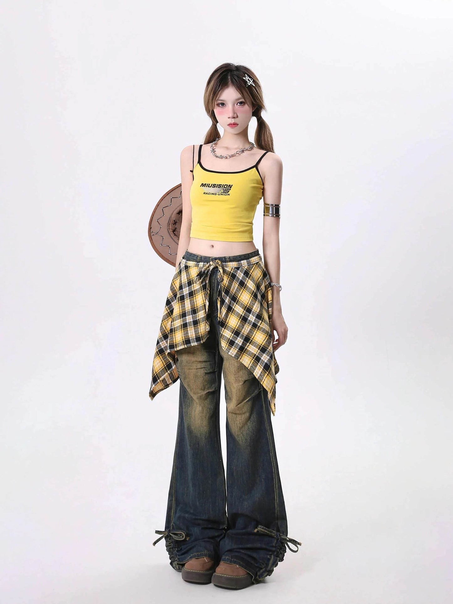 Jeans Women's Skirt Swing Outside Casual Bootcut Pants - Velora