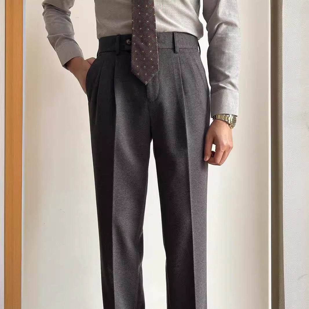 Straight Fitted All-matching formal business Office Work Suit Pants trouser For Men - Velora