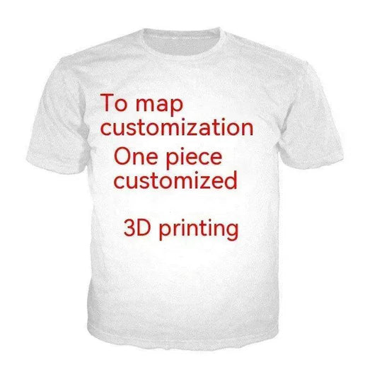 3D Digital Printed Casual Round Neck Short Sleeves - Velora