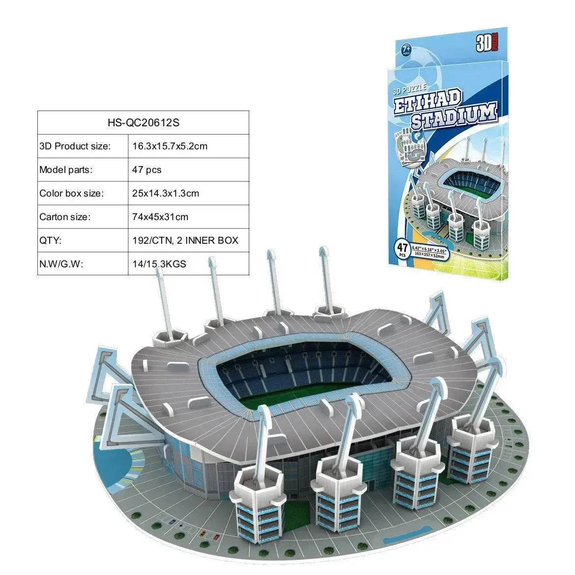 3D Puzzle Football Field Model - Velora