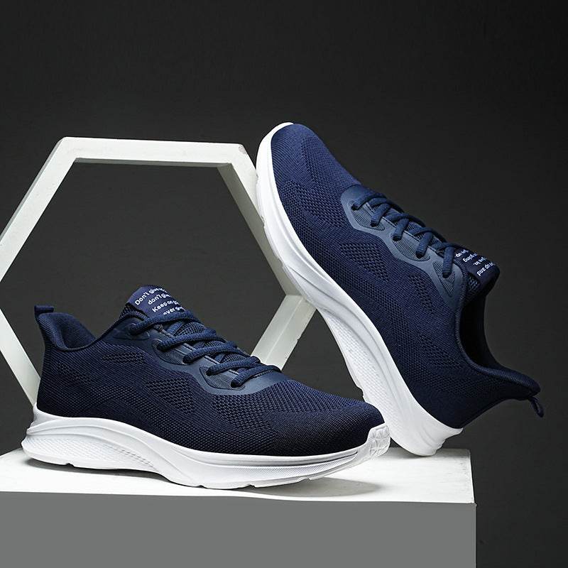 Men's Lace-up Running Shoes Mesh Lightweight Breathable Comfortable Sneakers - Velora