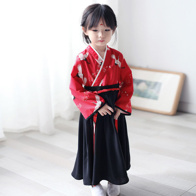 Hanfu Confucian Skirt Autumn Chinese Style Children's Clothing