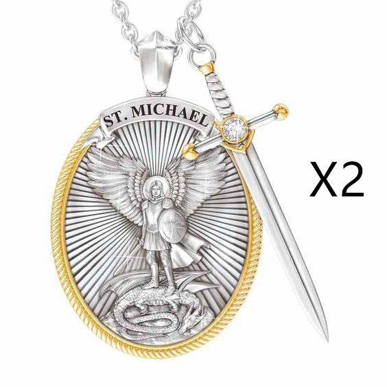 Protection Shield Western Mythology Faith Necklace - Velora