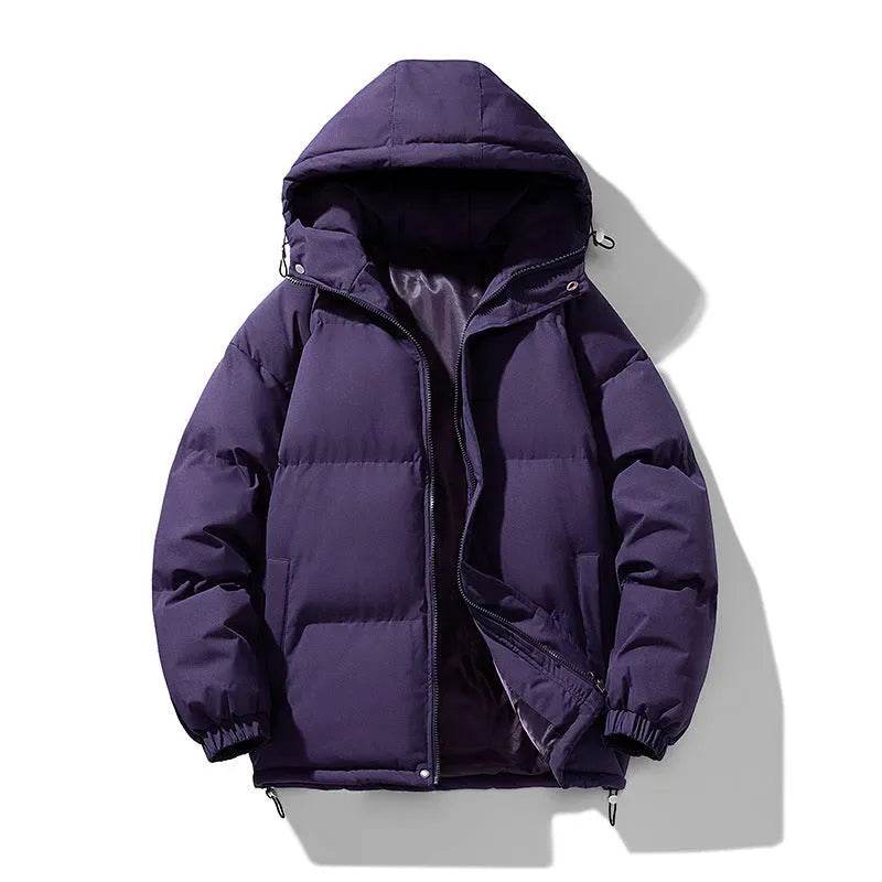 Men's Hoodie Padded Coat Thickened Cotton-padded Clothes Loose Casual Cotton-padded Jacket - Velora