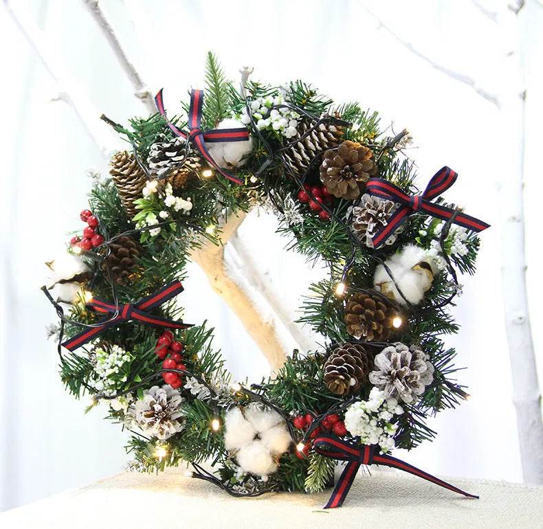 30cm 40cm Christmas Wreath Ornaments Christmas Wreath - Velora