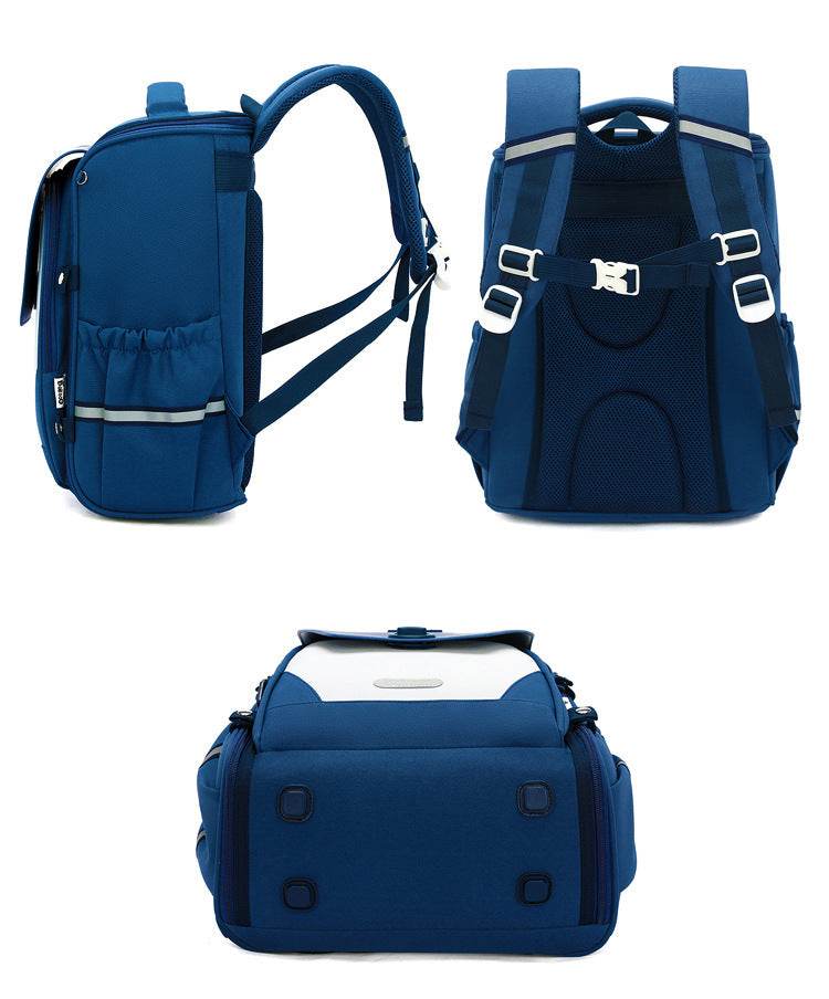 Children's Schoolbag Primary School Spine Protection Burden Reduction Backpack - Velora