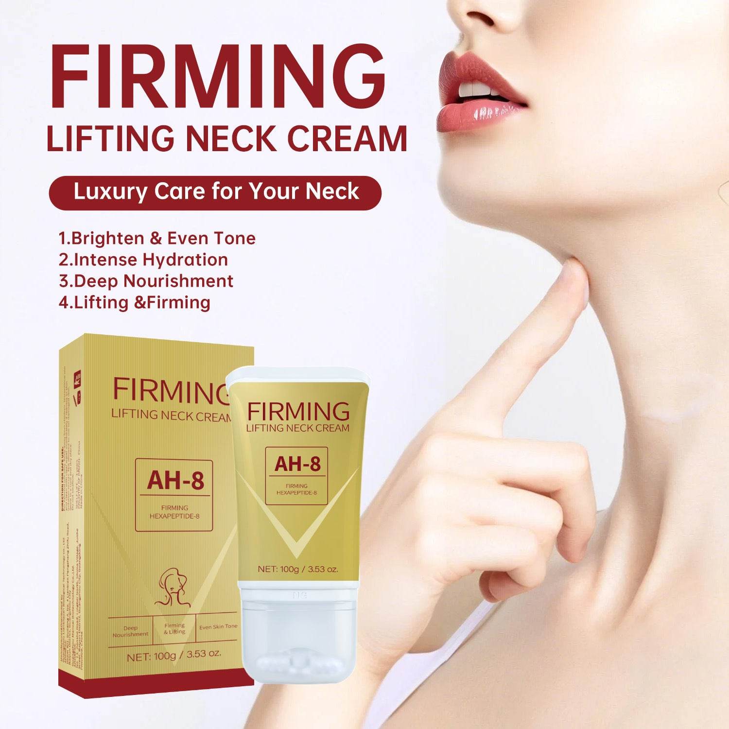 Firming Neck Cream AH-8 - Firming Lifting Neck cream - Velora