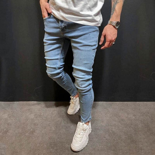 Fashion Trend Men Blue Denim Trousers Jeans - Velora