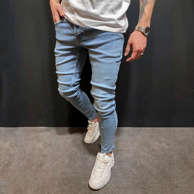 Fashion Trend Men Blue Denim Trousers Jeans - Velora