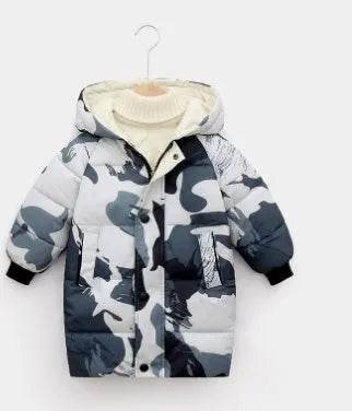 Children Winter Puffer Hoodie Windproof Jacket kids - Velora