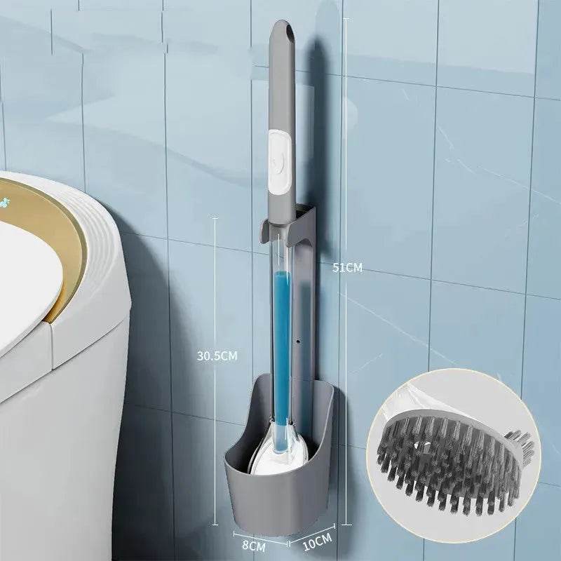 Household Sturdy Bristle strong silicone Toilet brush - Velora