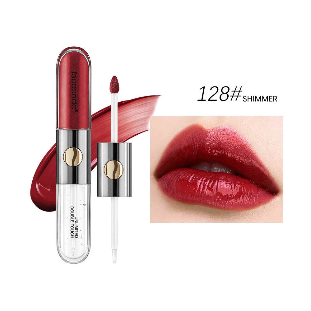 Double-headed Lip Lacquer Matte Waterproof Sweat-proof - Velora