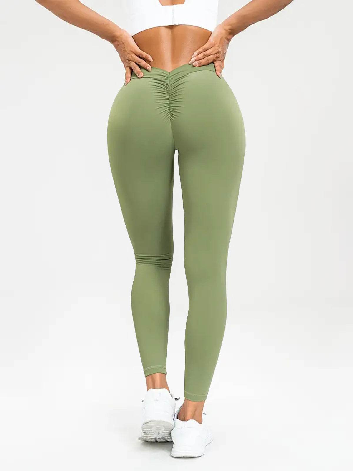 Women's Yoga Pants High Waist Lift High Elastic Tight Fitness Trousers - Velora