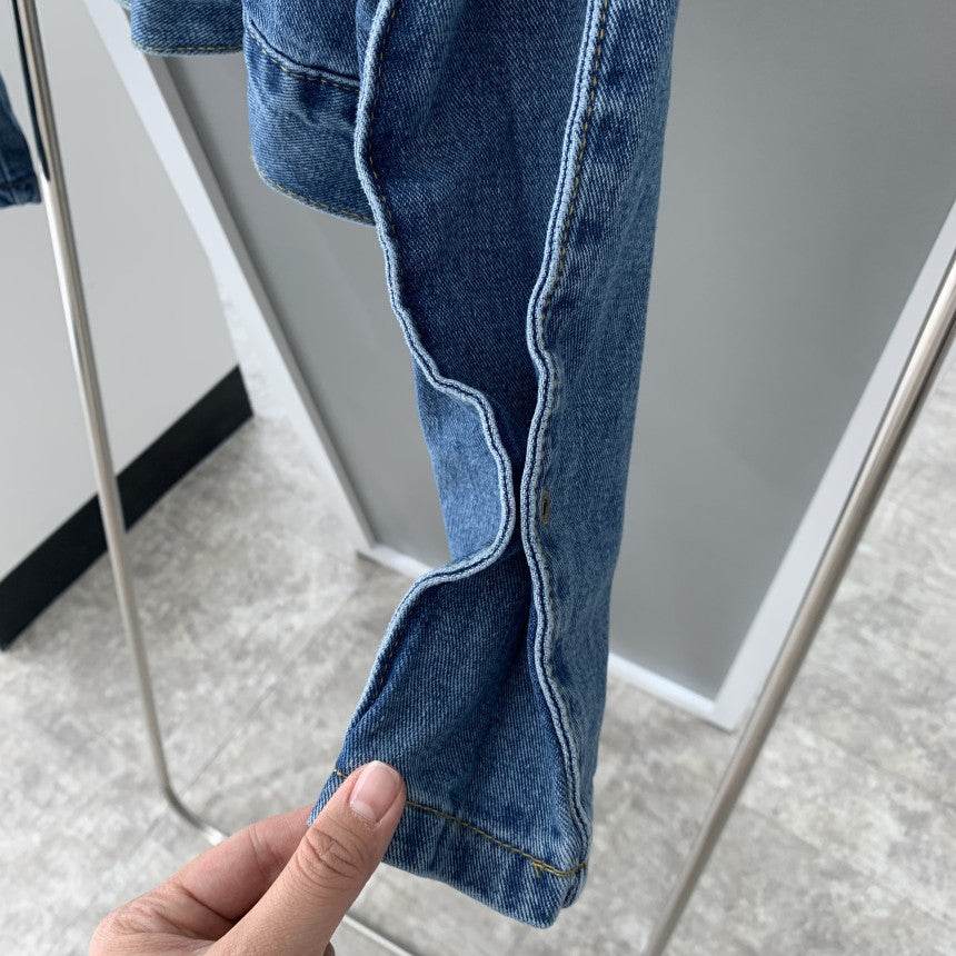 Design Loose Denim Jacket For Women - Velora