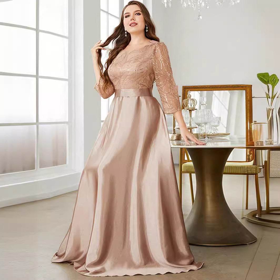 New Plus Size Temperament Party Dress - Velora