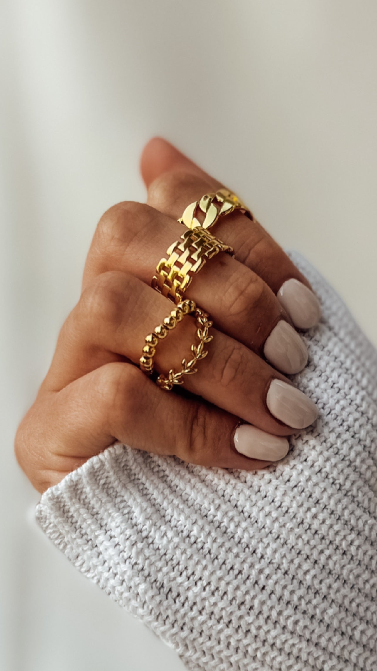 3mm Beaded Rings in 14K Gold Filled or Sterling Silver - Velora Luxury Fashion