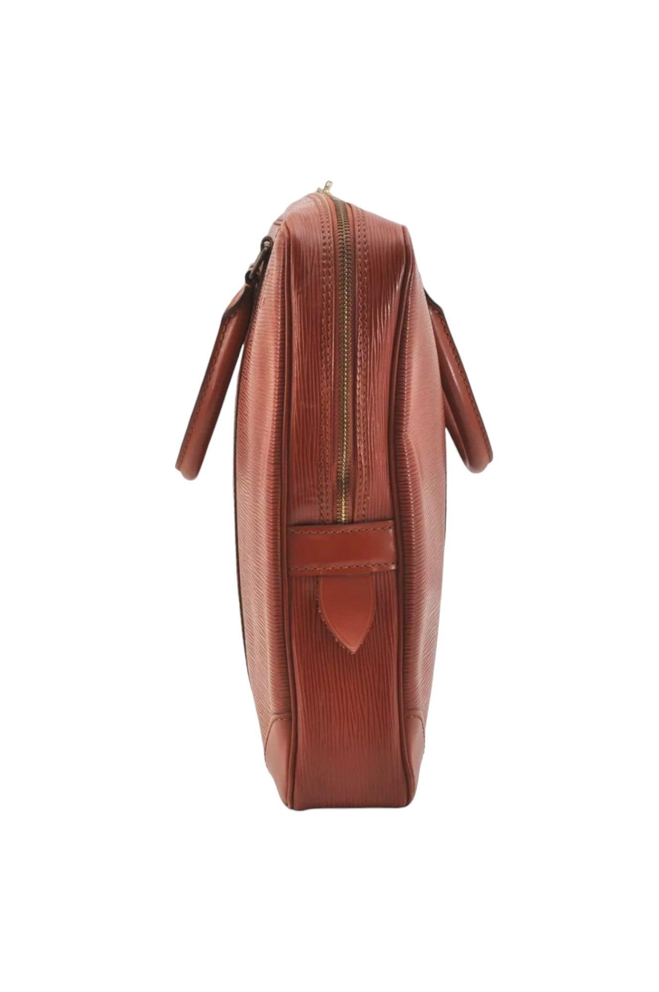 Louis Vuitton Epi Porte Documents Voyage Briefcase M54473 Brown 6978K - Velora