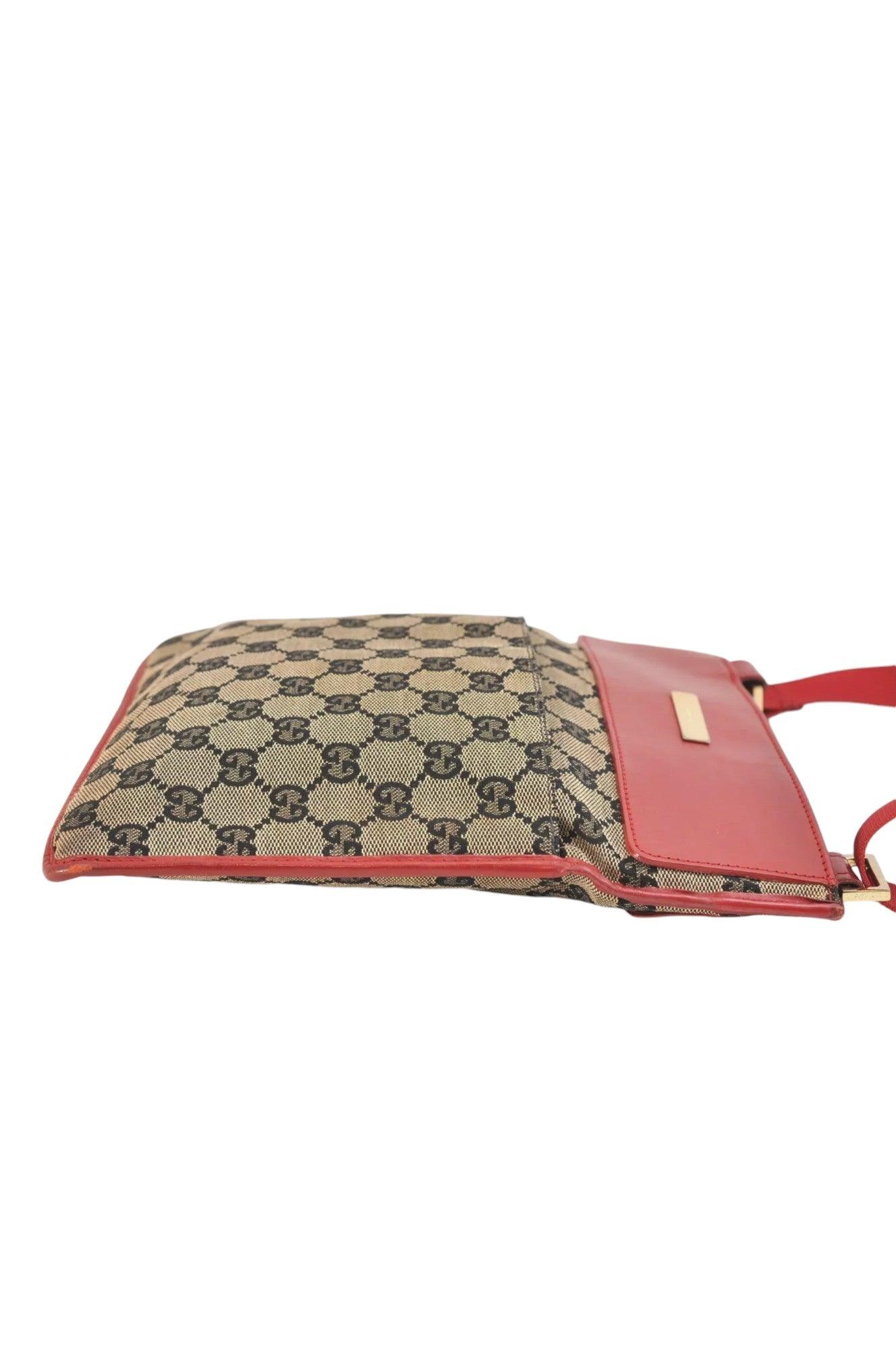 GUCCI Shoulder Cross Body Bag GG Canvas Leather 0190348 Black 9211K - Velora