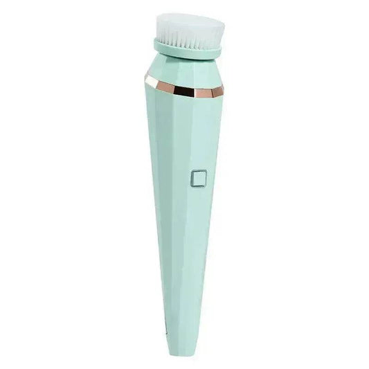 4 In 1 USB Rechargeable Electric Facial Cleansing Brush Soft Skin Care Portable Massager Face Brush Deep Cleaning Device - Velora
