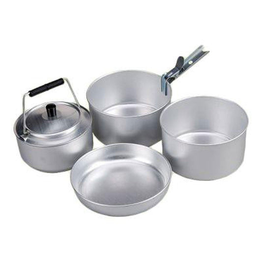 4-Person Camping Cookset: Lightweight and Durable Aluminum Cookware - Velora