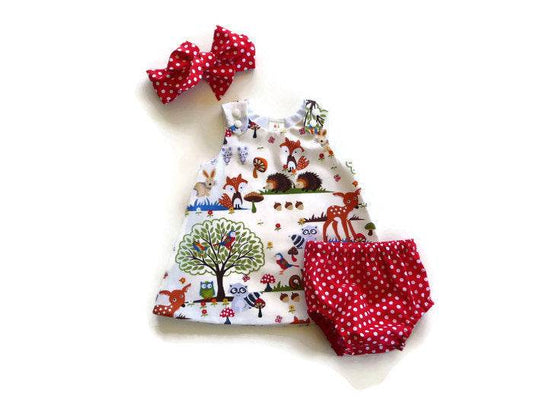 Children's Suit Girl Baby Baby Three-Piece Shorts Headband Dress - Velora