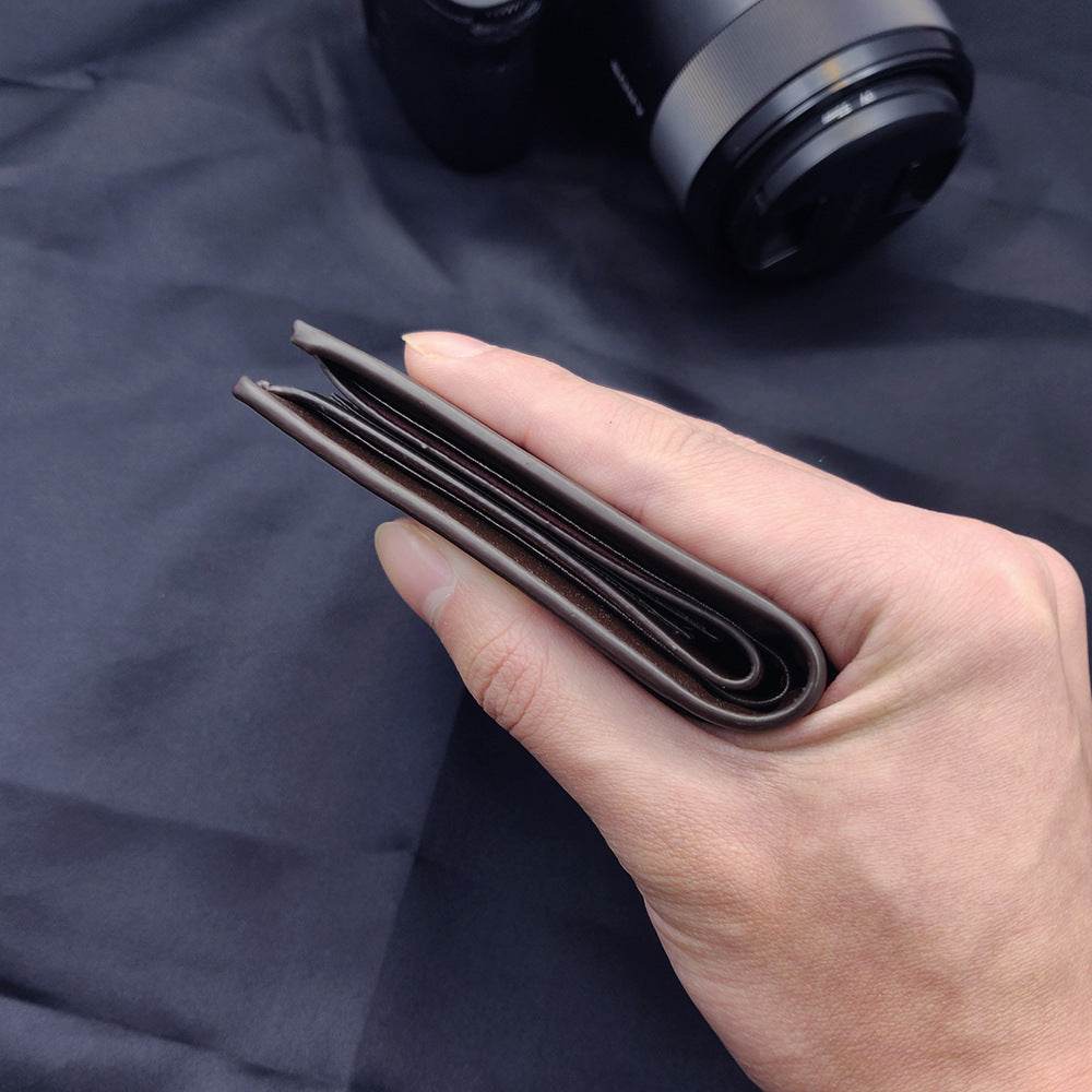 Custom Men's leather Wallet Zipper Valentine's Day gift Personalized Men's Wallet - Velora