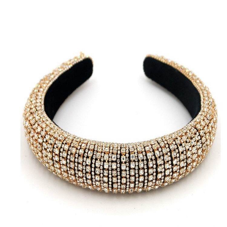 Baroque rhinestone headband - Velora