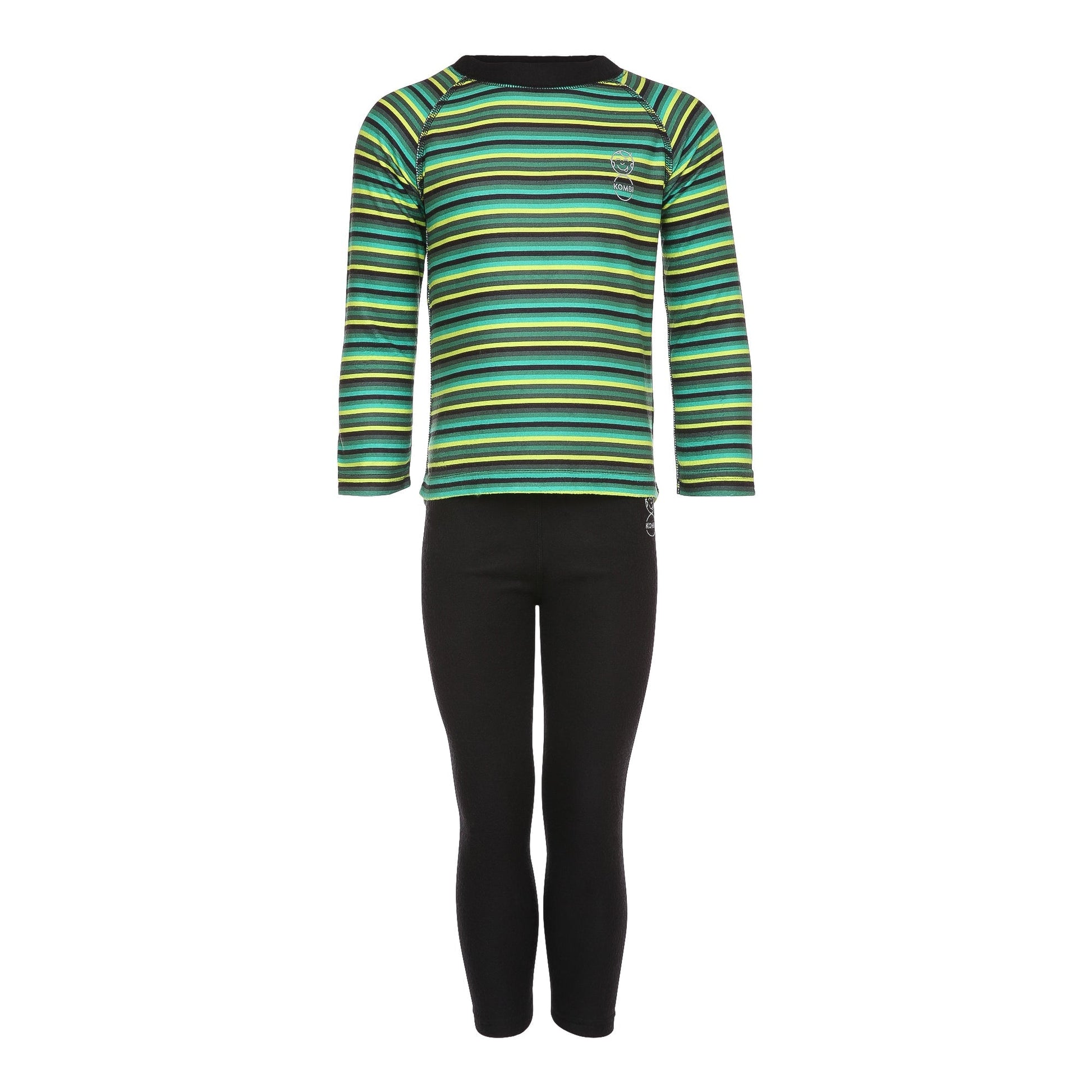 Kombi Body 3 Snuggly Fleece Printed Jr Base Layer Sets for Kids Unisex - Velora