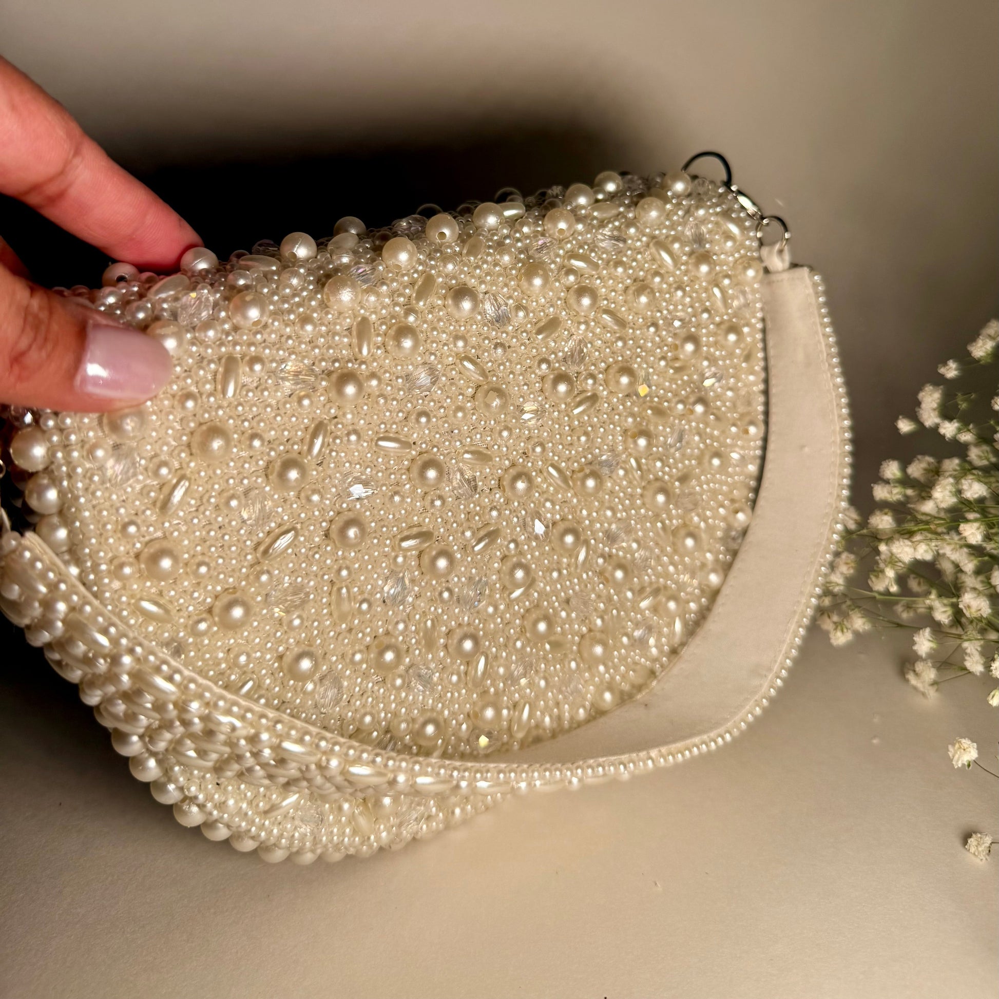 The Noor Pearl Clutch - Velora Luxury Fashion