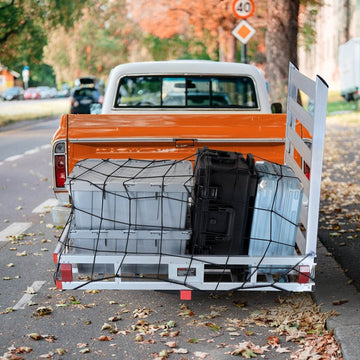 Hitch Cargo Carrier, 500lbs Capacity Trailer Hitch Mounted Cargo Basket, Aluminum Luggage Carrier Rack With Folding Ramp, Fits 2 Hitch Receiver For SUV Truck Pickup Camping