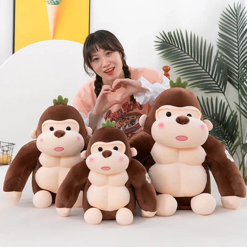 Black King Kong Cute Creative Gorilla Plush Toy - Velora