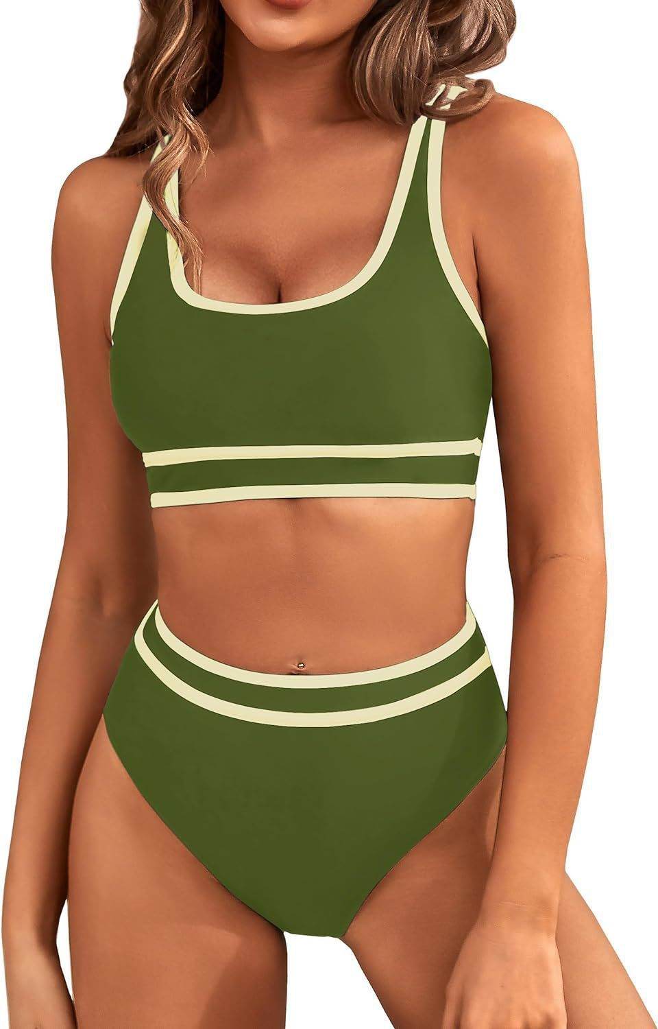 Bikini Tight-fitting Solid Color Swimsuit For Women - Velora