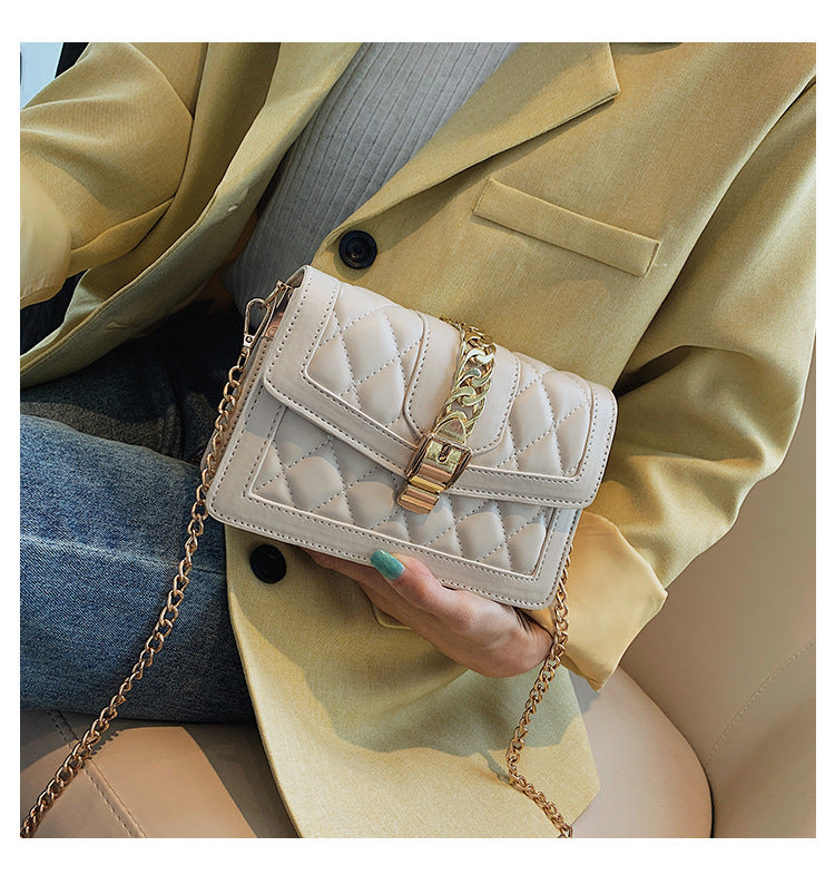 Chanel Style Diamond Quilted Shoulder Bag for Women