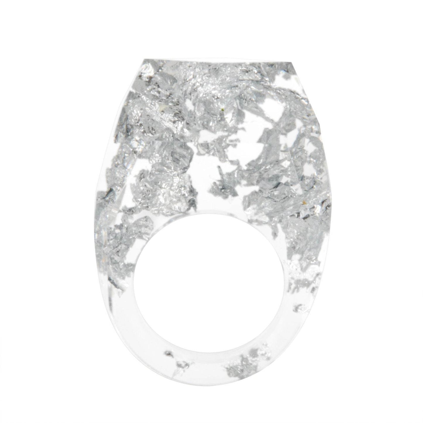 Dried Flower Resin Forest Handmade Dried Flower Epoxy Ring - Velora