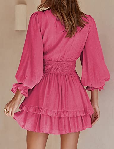 AILUNSNIKA Women's Knotted Tiered Mini Dress https://like2b-uy