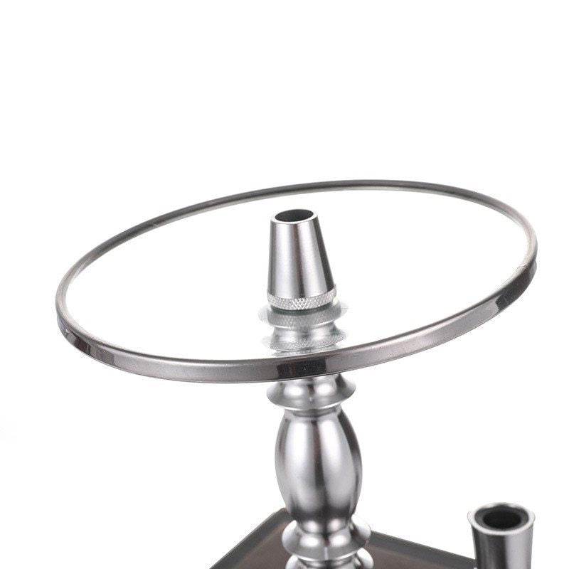 Arabic hookah with light full set of acrylic LED square pot - Velora