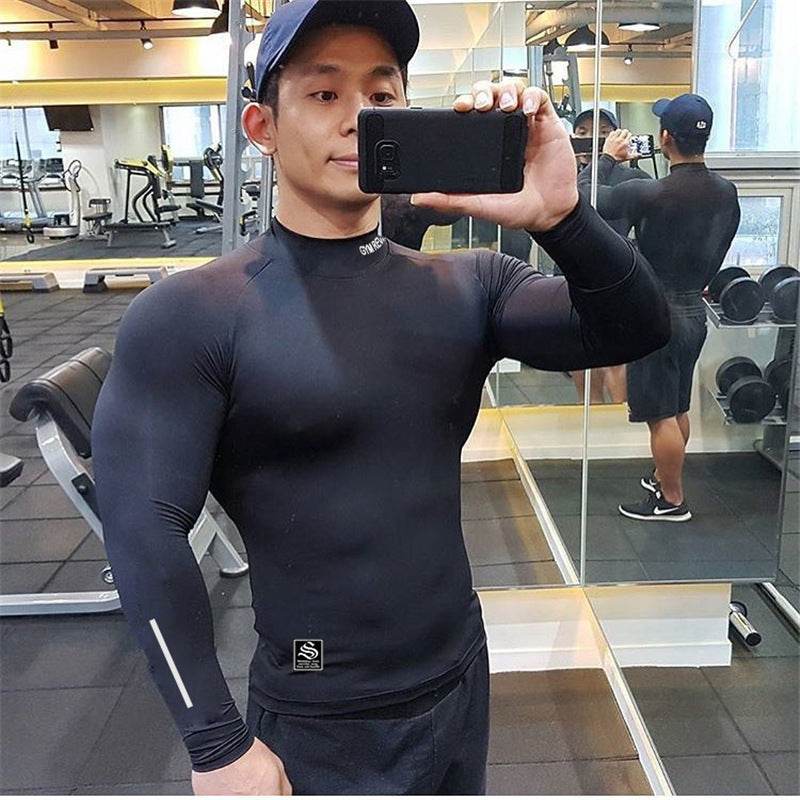 Muscle fit Long sleeve Gym shirt Sports Leisure Top for men - Velora