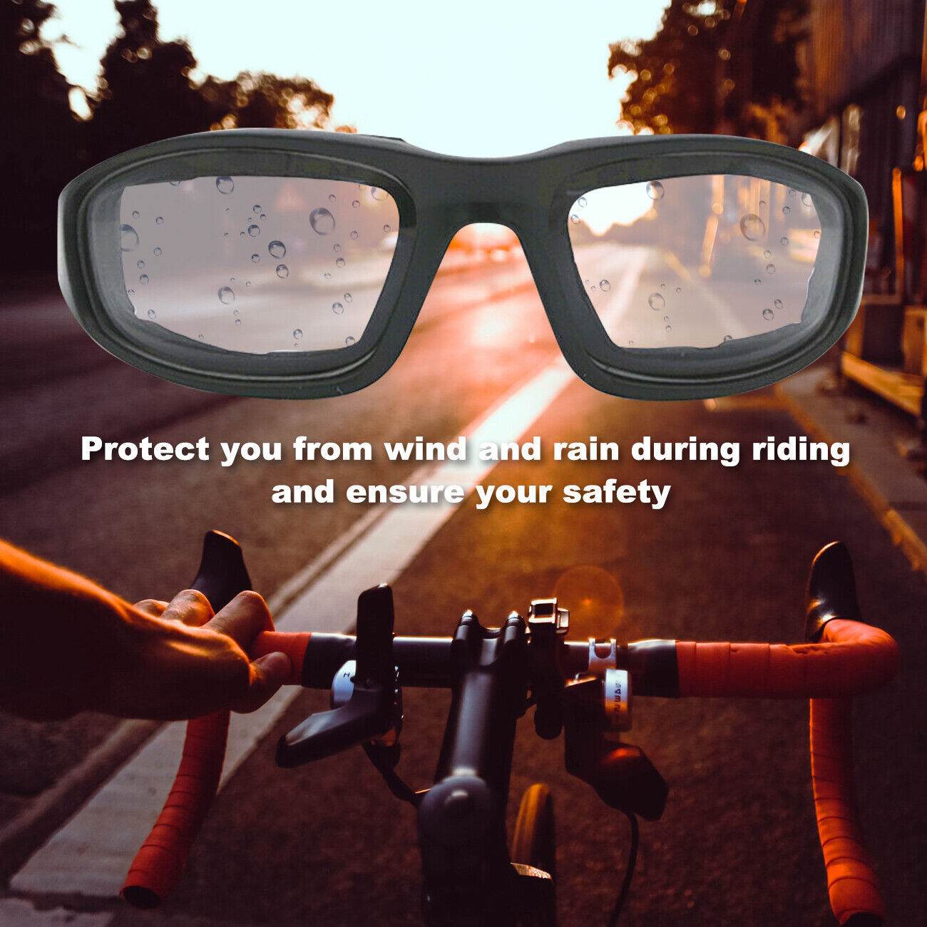 Cycling Sunglasses Chopper Outdoor Sports Glasses For Men Women Wrap Around UV400 Protection For Fishing Driving Glasses Windproof Clear Lens - Velora