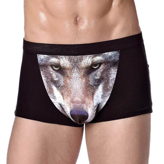 Creative Cartoon Animal Printed Boxer Briefs with pouch underwear men - Velora